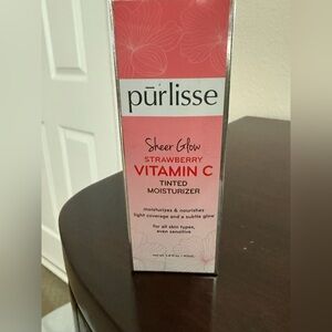 Purlisse Sheer Glow Strawberry Vitamin C Tinted Moisturizer - Pink